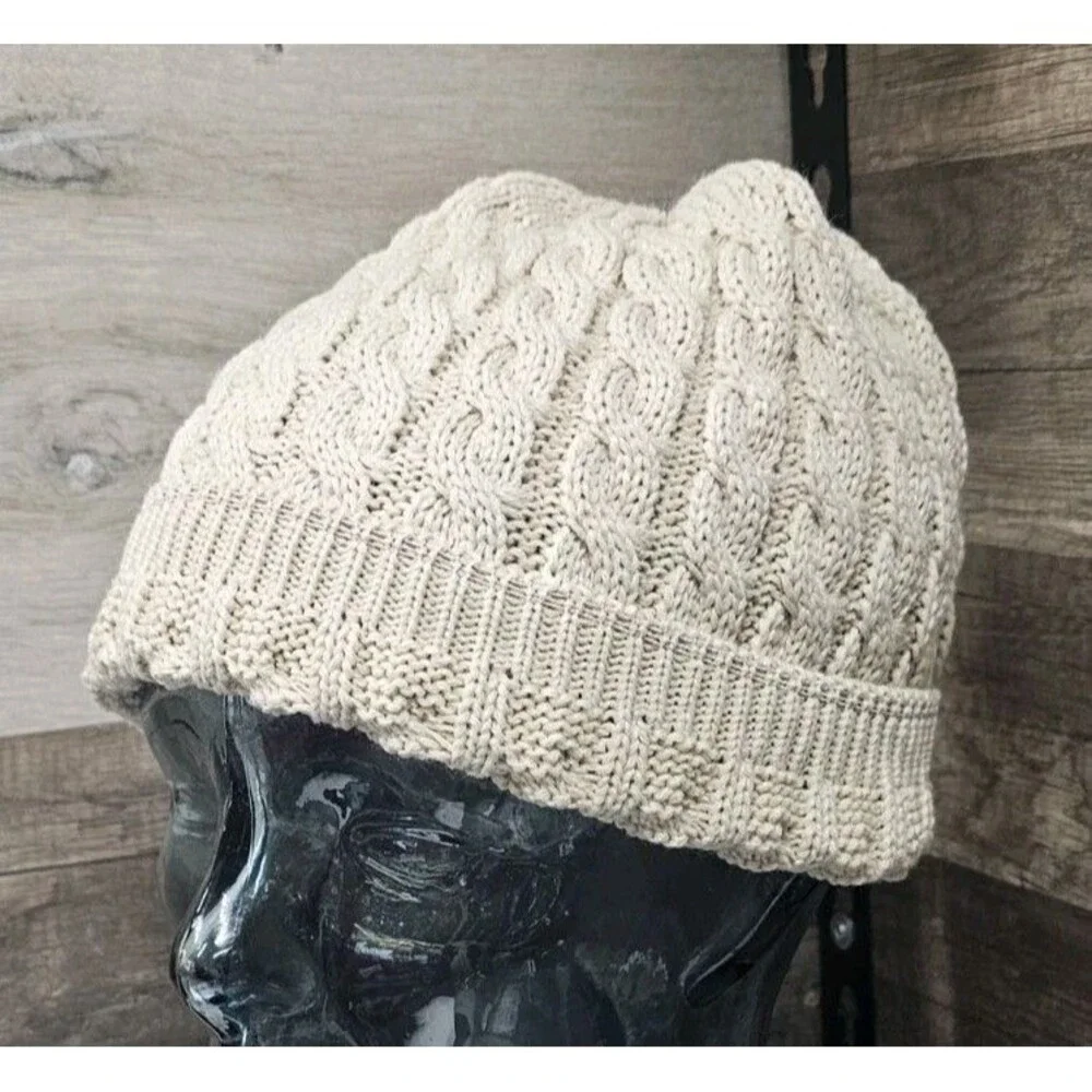 Richardson 138 SAND Women's Cable Knit Beanie SMALL